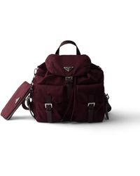 Prada - Medium Re-Nylon Backpack With Pouch - Lyst