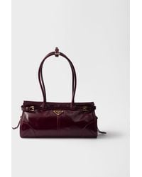 Prada - Burgundy Prada Bonnie Medium Handbag - Lyst