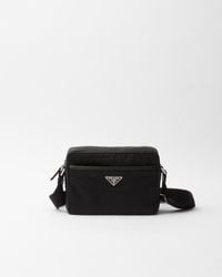 Prada - Brand-Plaque Re-Nylon Shoulder Bag - Lyst