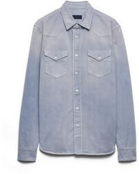 Prada - Gabardine Shirt - Lyst