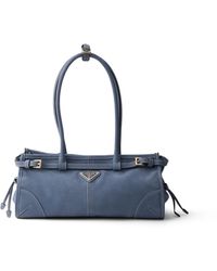 Prada - Bonnie Medium Nubuck Leather Handbag - Lyst