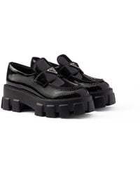 Prada - Monolith Patent Leather Loafers - Lyst