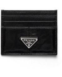 Prada - Leather Card Holder - Lyst