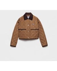 Prada - Light Re-Nylon Cropped Jacket - Lyst