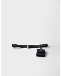 Prada - Saffiano Leather Belt - Lyst