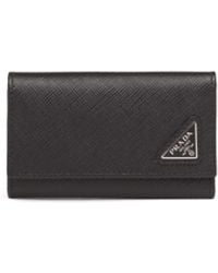 Prada - Saffiano Leather Key Case - Lyst