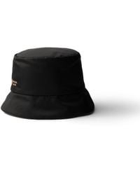 Prada - Reversible Re-Nylon And Camel-Hair Bucket Hat - Lyst