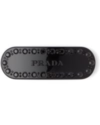 Prada - Hair Clip With Crystals - Lyst