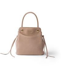 Prada - Carry Mini Suede Handbag - Lyst