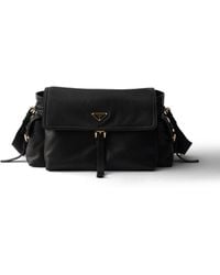 Prada - Explore Large Nappa Leather Shoulder Bag With Flap - Lyst
