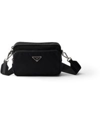 Prada - Bolso Bandolera De Re-Nylon Y Piel Saffiano, Hombre - Lyst
