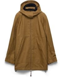 Prada - Mélange Hopsack Wool Jacket - Lyst