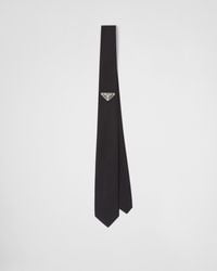Prada - Krawatte Aus Gabardine Re-Nylon - Lyst
