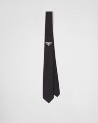 Prada - Re-Nylon Gabardine Tie - Lyst