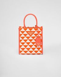Prada - Symbole Embroidered Fabric Mini Bag - Lyst