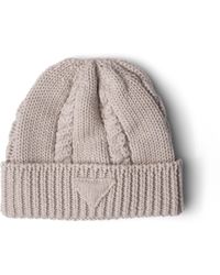 Prada - Strickmütze Aus Wolle, Damen, Größe - Lyst