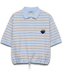 Prada - Polohemd Aus Baumwoll-Pique - Lyst