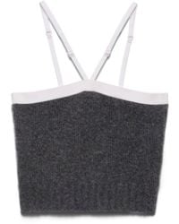 Prada - Cashmere And Wool Top - Lyst