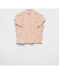 Prada - Hemd Mit Blumen-Print - Lyst