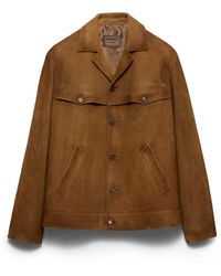 Prada - Leather Jacket - Lyst