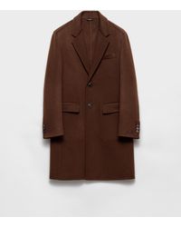 Prada - Single-Breasted Cashmere Coat - Lyst