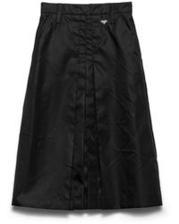 Prada - Flared Re-Nylon Skirt - Lyst
