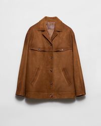 Prada - Jacke Aus Wildleder - Lyst