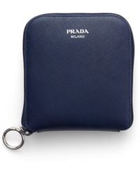 Prada - Saffiano Leather Pendant With Re-Nylon Tote Bag - Lyst