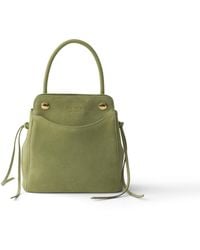 Prada - Carry Mini Suede Handbag - Lyst