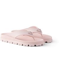 Prada - Zehensteg-Sandalen Aus Gummi, Damen, Größe - Lyst