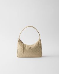 Prada - Mini Bag Aus Re-Nylon Mit Nieten - Lyst