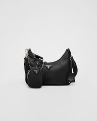 Prada Re-edition 2005 Nylon Shoulder Bag - Black