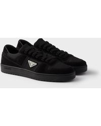 Prada - Downtown Re-Nylon And Suede Sneakers - Lyst