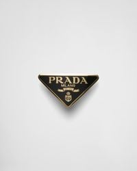 Prada - Haarspange Aus Metall - Lyst