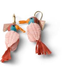 Prada - Metal And Crochet Earrings - Lyst
