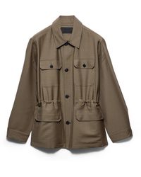 Prada - Mohair And Wool Safari Jacket - Lyst