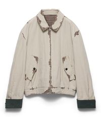 Prada - Bonded Devoré Cotton Jacket - Lyst