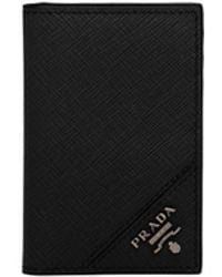 Prada - Leather Credit Card Holder - Lyst