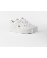 Prada - Downtown Bold Sneaker Aus Leder - Lyst