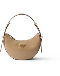 Prada - Arqué Mini Leather Shoulder Bag - Lyst
