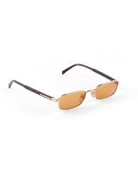 Prada - Sunglasses With The Iconic Metal Plaque - Lyst