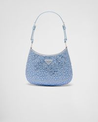 Prada - Cleo Satin Bag With Crystals - Lyst