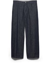 Prada - Regular Raw Denim Jeans - Lyst