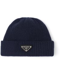 Prada - Strickmütze Aus Wolle Und Kaschmir, Herren, Größe - Lyst