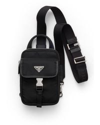 Prada - Re-Nylon And Saffiano Leather Smartphone Case - Lyst