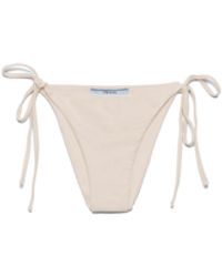 Prada - Jersey Bikini Bottom With Rhinestones - Lyst