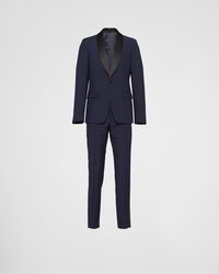 Prada - Single-Breasted Wool And Mohair Tuxedo - Lyst