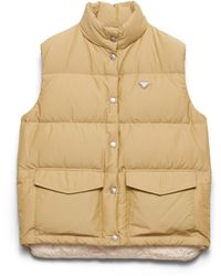 Prada - Triangle-Logo Technical Fabric-Down Gilet - Lyst