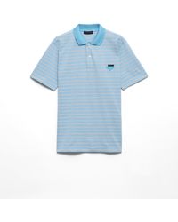 Prada - Polo De Algodón A Rayas, Hombre, Talla - Lyst