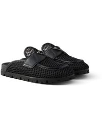 Prada - Mesh Fabric Mules, Size 35 - Lyst